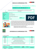 1° y 2º EXPERIENCIA DE APRENDIZAJE - EXP. 05 - DPCC