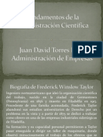 Fundamentos de La Administración Científica