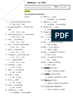 EVALUACION DE INGLES - 1ero - REZAGADOS