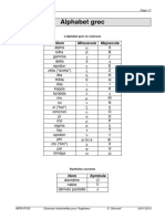 Annexe 01 - Alphabet Grec - Annexe 02 - Trigonométrie - Annexe 03 - Coordonnées - Annexe 04 - Géométries