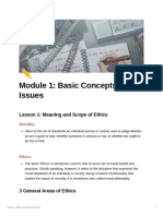 Module 1 Basic Concepts and Issues