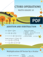 Vectors 2 - Operations