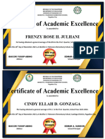 Cert Honors