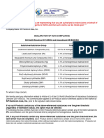 EU RoHS Declaration Template English 2021