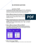HTML Interview Questions