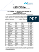 Constancia SCTR C & C Proyectos Integrales en Energia Nov 2023