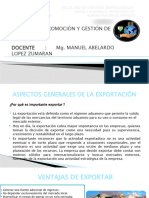 Modulo de Promocion y Exportacion