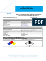 Hoja de Seguridad - Detergente Industrial