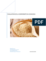 Evaluation de La Conformite Du Couscous