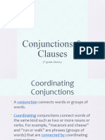 Conjunctions Clauses PPT Revised