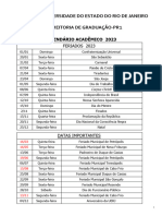 Calendario Academico 2023 Completo