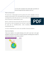 Ozone Layer Definition