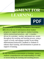 Assessment For Learning