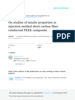 On Studies of Tensile Properties in Injection Mold