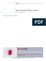 Frictional Properties of Rotary Glyd-Ring Under Wa