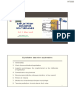 14 Exploitation Des Mines Souterraines - Chap 14 - Methode D'exploitation Par Longues Tailles