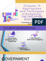 Chapter 11 Approaches and Techniques in Budgeting The Philippine Budgeting by Niña Salting