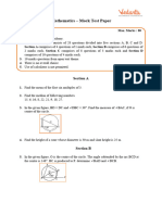 CBSE Sample Question Papers For Class 9 Maths - Mock Paper 1