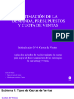 Subindicador 4 - Estimación de La Demanda, Presupuestos y Cuotas de Ventas