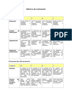 Rubrica Evaluacion