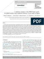 Evaluation of Three Radiation Schemes of The WRF-Solar Model For Global Surface Solar Radiation Forecast: A Case Study in Egypt