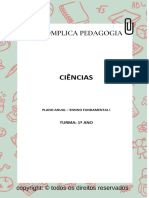 Planejamento Anual 1º Ano CIÊNCIAS