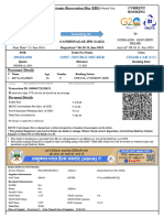 Double Decker Chair Car (CC) : Current Booking Electronic Reservation Slip (ERS) Current Booking