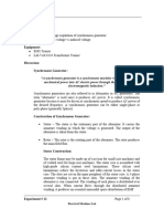 Lab Report of Synchronous Generator