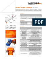 Equipment Data Sheet: Screw Conveyor