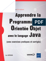 Programmation Orientée Objet Avec Le Langage Java