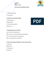 MCQ Sympatholytics 1