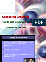 Assessing Grammar