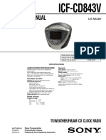 Sony Icf-Cd843v Ver.1.0