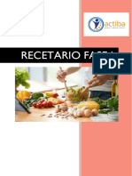 Recetario Fase I: Actiba Bariatría