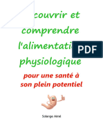 Découvrir Et Comprendre Lalimentation Physiologique Pour PDF