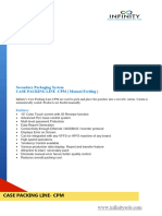 Brochure-Case Packing Line CPM - Manual Feeding