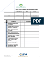 Daily Inspection Checklist Form - Chemical Laboratories