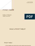 Pivot Table