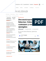 Deconstruyendo Falacias. Falacias Comunes y Sus Ejemplos