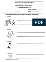 2nd Term English Worksheet 2 2023-2024