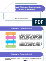 FAETERJ - SIST - OPER - AULA13 - Linux e Windows - M2