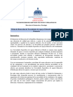 Ficha de Detección de Necesidades de Apoyo Educativo Nivel Primario