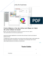 Como Alterar A Cor Da Linha Com Base No Valor de Uma Célula No Excel - Engenheira Do Excel