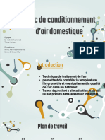 Banc de Conditionnement D'air Domestique