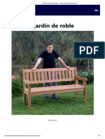 Banco de Jardín de Roble - Planos de