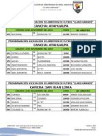 Liga Llano Grande 10, 11 U 12 de Noviembre 2023