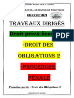 Correction TD Droit Des Obligations