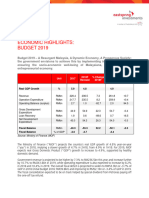 Economic Highlights - Budget 2019