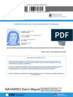 Certificado Reincidencia