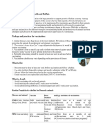 Package of Practices For Cattle and Buffalo